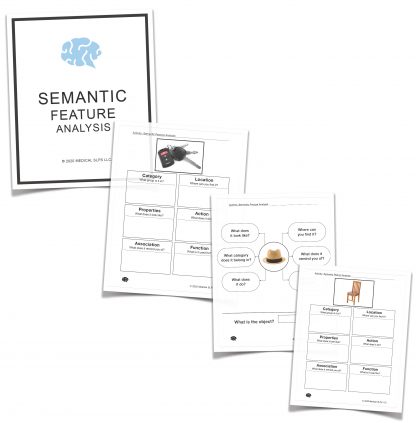 Semantic feature analysis sfa chart