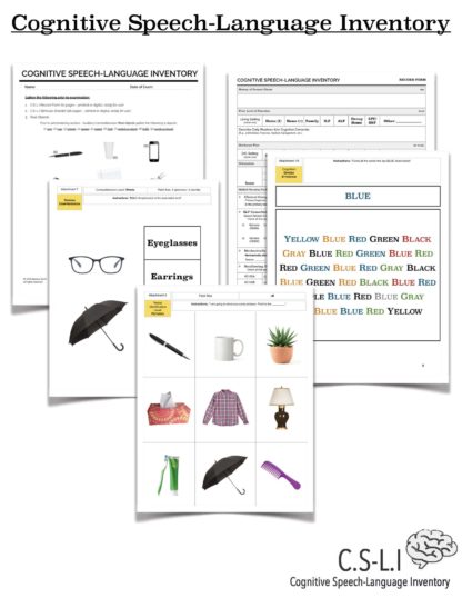 cognitive speech language assessment evaluation
