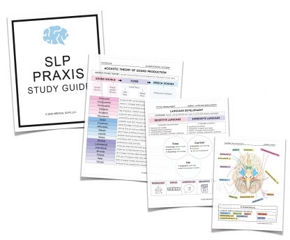 speech language praxis study guide