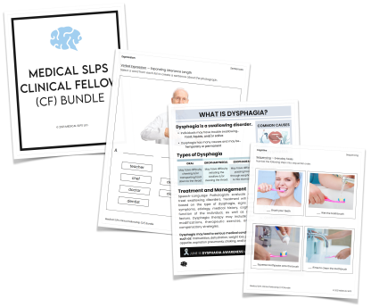 medical slp cf clinical fellow resource