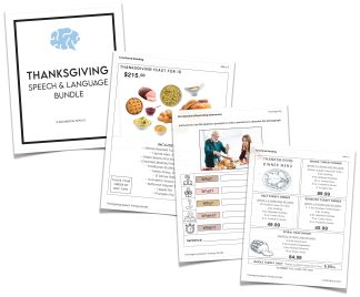 thanksgiving speech therapy