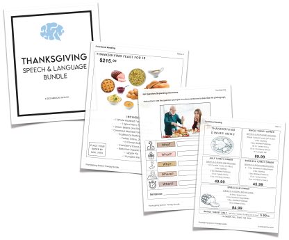 thanksgiving speech therapy