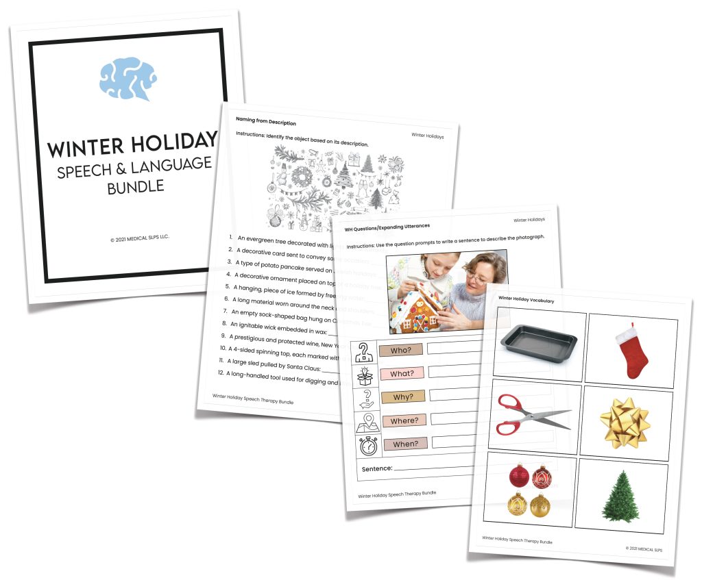 PDF Speech Therapy Materials - Medical SLPs